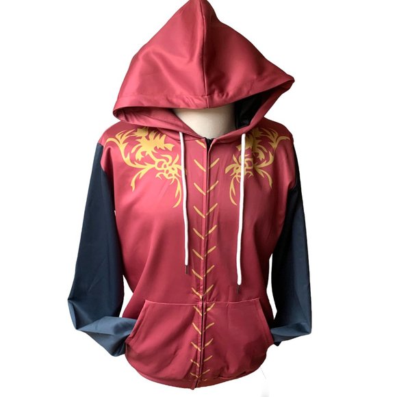 Game of Thrones Magenta Gray Full Zip Drawstring‎ Hoodie - Picture 2 of 7